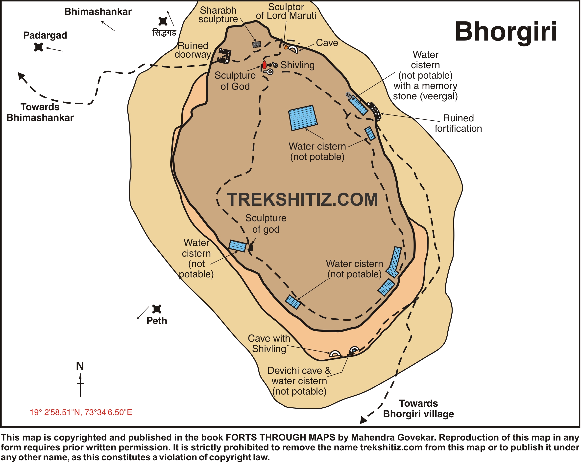Bhorgiri English Map